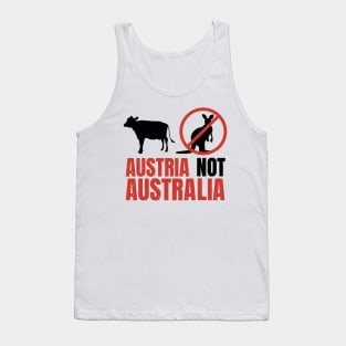 Funny Pun Austria Not Australia Tank Top